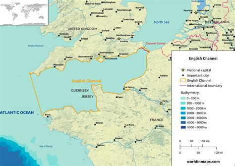 average depth of english channel.